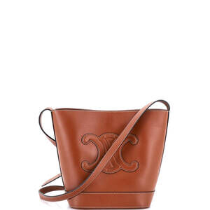 Celine Cuir Triomphe Bucket Bag Leather #227143C21B